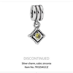 Pandora Green Cubic Zirconia Charm